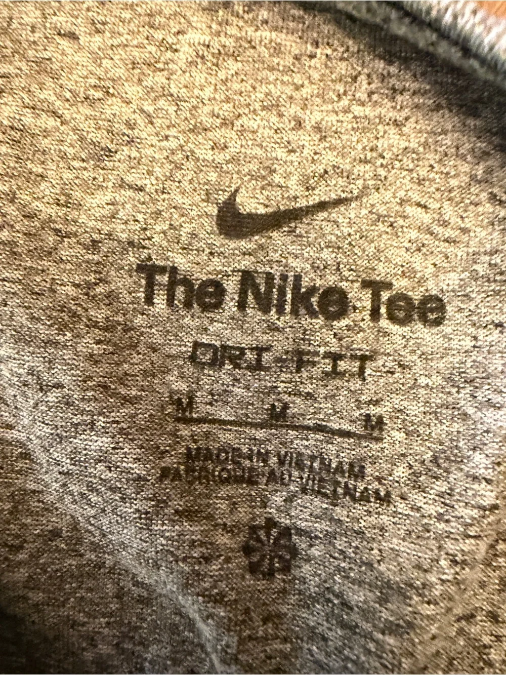 Nike Dry Fit Heather Womens  Gray Athletic Tank Top Sleeveless Medium